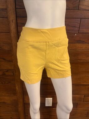 Source Unknown Bright Yellow High-Waist Women's Shorts
